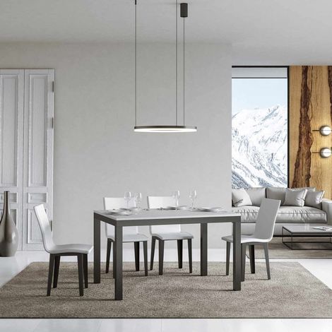 Tavolo allungabile fino a 224 cm EVERYDAY Evolution 120 con piano finitura Bianco (1/2)