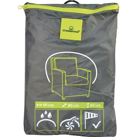 Funda de protección Greenwood impermeable con ventilación 90x80x60 cm (1/3)