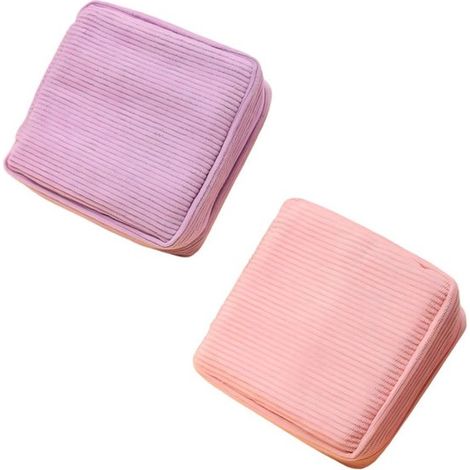 Bolsas de almacenamiento - 2 unidades - Bolsas para artículos de aseo y maquillaje - 12 x 12 x 4 cm (1/5)
