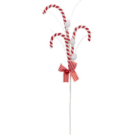 Branche décorative spéciale fêtes 3 Sucres d'orge H 74 cm - Feeric Christmas