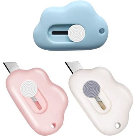 3PCS Cutter standard, Box Cutter, Ouvre-lettre, Couteau de papeterie, Mini coupe-papier portable, couteaux utilitaires. (1/2)