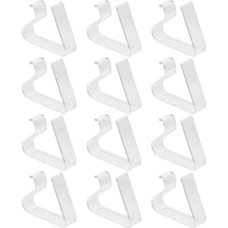 HEALLILY Lot de 12 pinces à nappe transparentes en plastique (1/5)