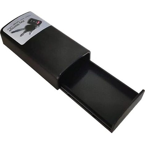 Caja magnética para llaves de coche con base de adsorción magnética y ventosa, caja antipérdida para llaves de coche