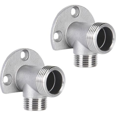 Kit d'installation pour connecter le tuyau pour robinet apparent. système de douche extérieur. mitigeur thermostatique. conversion encastré en surface - (1/4)
