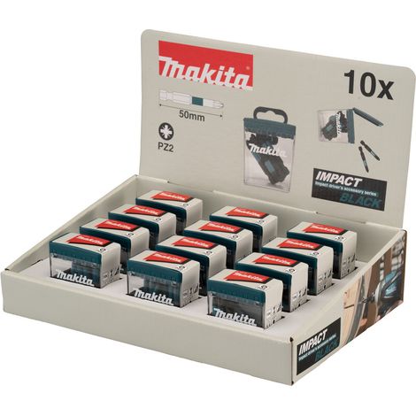 E-12413-12 Punta Impact Black, PZ2, 50 mm, 10 pz x 12 Set
