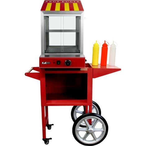 KuKoo Commercial Hot Dog Steamer & Cart