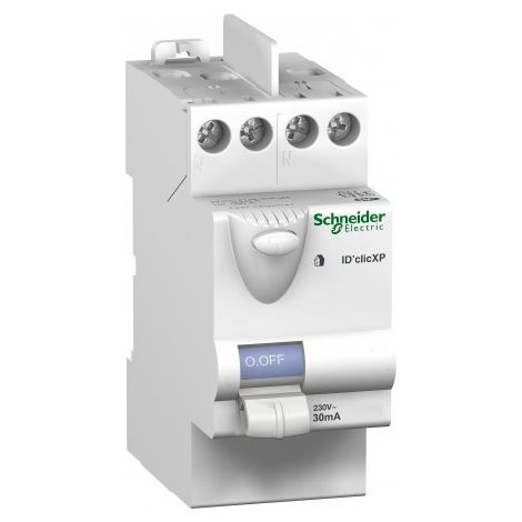 Schneider Electric – Interrupteur différentiel 23160 – 2P 40A 30mA type AC – Protection instantanée – Gamme DuoLine XP ID'clic - CLIC 2 P (1/2)