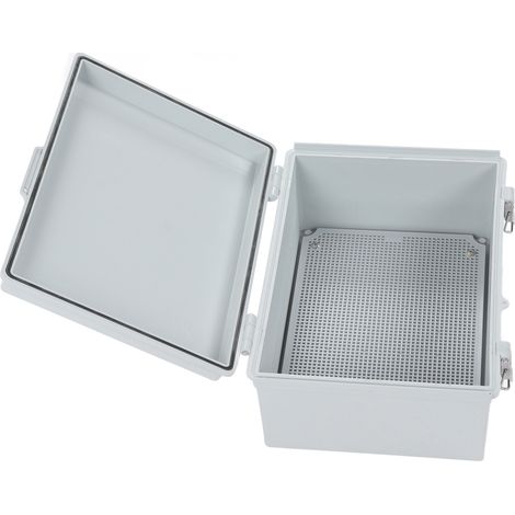 Boîtier de jonction étanche ABS pour connexion électrique extérieure, coffret de protection IP65, boîte de dérivation robuste, boîtier de raccordement résistant aux intempéries. (1/5)
