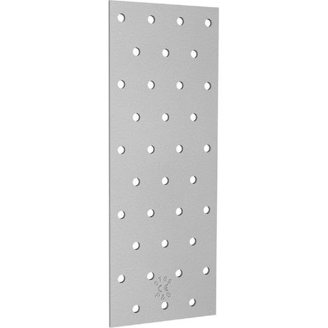 Flacher, perforierter Tischlerverbinder 200x60x2mm Stahl für Verbindungen x1 Stück.