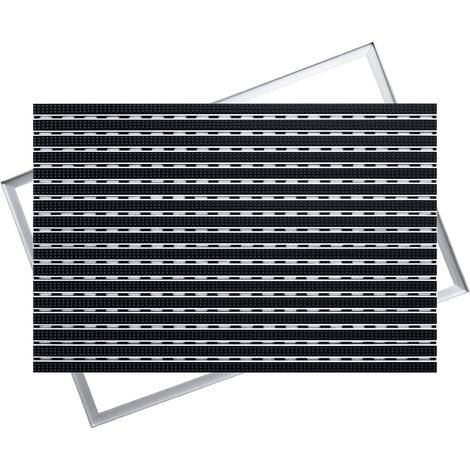 Cepillo para felpudo de aluminio Polentex: 100x60, 17 mm con marco. (1/5)