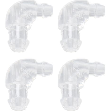 10pcs Connecteur Tube Aide Auditive Transparent Adaptateur Connexion Qualité Sonore Claire Pour ReSound (1/5)