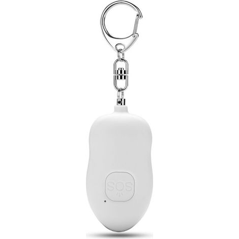 USB rechargeable personal alarm with waterproof LED flashlight, white, 4pcs mcb6V57mm (1/5)
