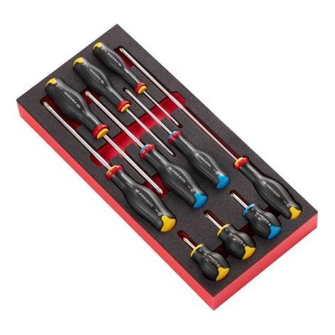 Facom – Jeu de tournevis torx – Empreinte torx T10/T15 – Précision pour visserie fine – Pour espaces confinés