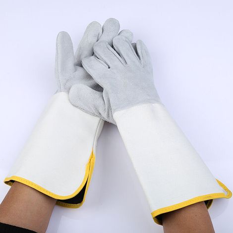 Gants de soudage des gants résistant à la chaleur Soft Soft Soft Cuff Soft Poefficient pour souder 1Pair (1/5)