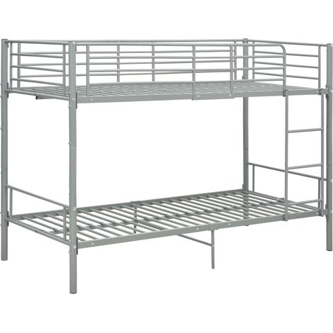 Metall Etagenbett Grau 90x200 cm