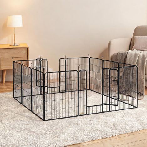 Barrière pour chien grigio Scuro en acciaio 80 x 1,5 x 100 cm (1/5)
