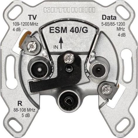 Kathrein BK-Modem-Steckdose 3fach Einzeldose selektiv ESM 40/G (1/5)