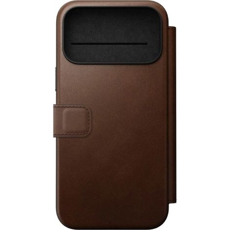 Nomad Leather Flip Cover pour iPhone 17 Pro Max, Marron (1/4)