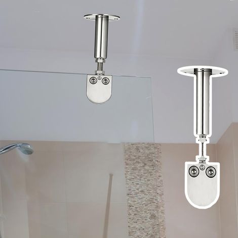 Barre de support réglable pour porte douche en verre (1/5)