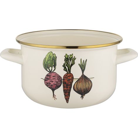 Maceta esmaltada para verduras de 16 cm y 2 l (1/4)