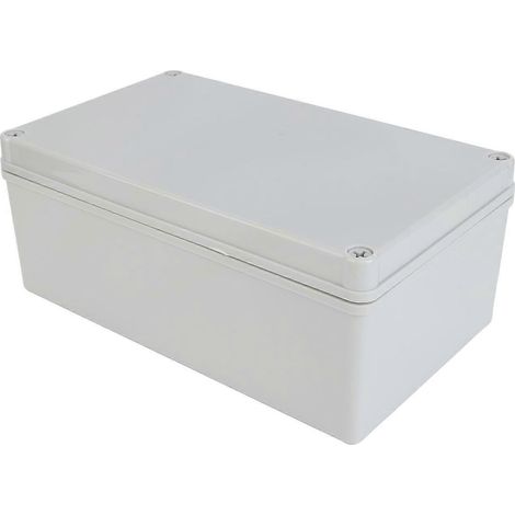 Stromverteilerkasten mit Montageplatte, ABS-Kunststoff, DIY-Elektroprojektkasten, IP67 wasserdicht, Grau
