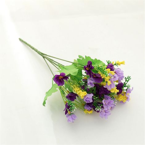 Fleurs Artificielles - Marguerites en Soie - Plantes Décoratives pour Intérieur et Extérieur - Lot de 6 Bouquets (1/5)