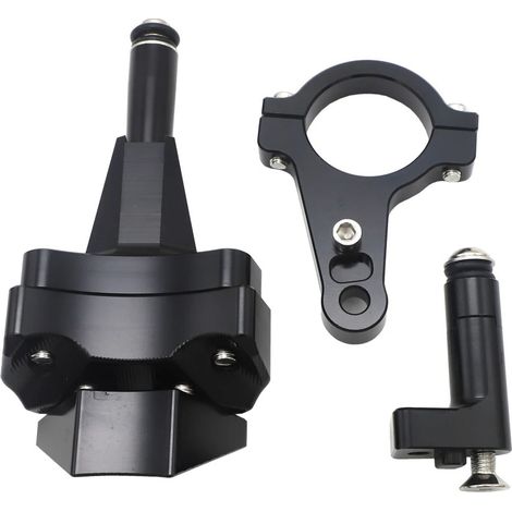 Pièces de modification pour moto : support de règle en titane Kawasaki Ninja 400 18-22 avec amortissement stabilisateur directionnel.