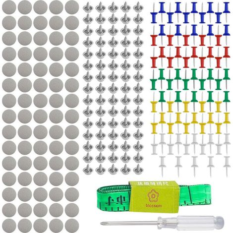 HOXILEELEO - 65PCS Ciel de Toit Voiture Universels Boutons D'Outils de Réparation, Toit de Voiture Boucle Fixe de Toit, Réparer le Toit de N'Importe Quelle Voiture pour Rivets Kit de Boutons (1/5)