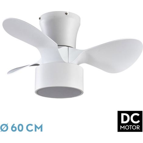 Ventilator dc 24w kos white 3 Flügel 60d 6 Geschwindigkeiten 2390lm 3000-4500-6000k w/remote, memory &amp timer