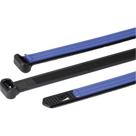 HELLERMANNTYTON 111-50001 SGT100S-PA66HIRSUV/TPE-BK/BU CLAMP BLE 12,7 MM NERO/BLU 1 PZ(I)