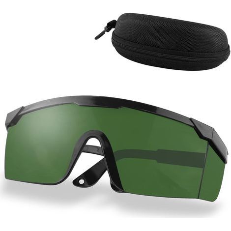 Lunettes de protection des yeux, Alldo Lunettes IPl Lunettes laser Lunettes d'équipement de beauté pour graveur laser d'épilation IPl, vert (1/3)