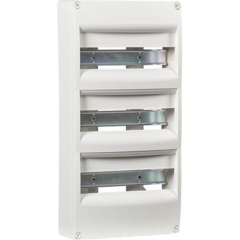 Coffret électrique nu 3 rangées 39 modules – Installation en saillie – Température d’utilisation -5°C à +60°C – Inclus : étiquettes et borniers – Nalto (1/4)