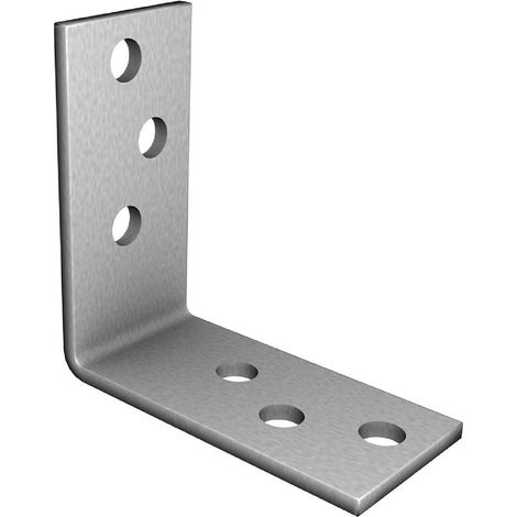 Stahl-Montagewinkel 40x40x40 mm, 2 mm dick, perforiert für Holz 63144420 (1/2)