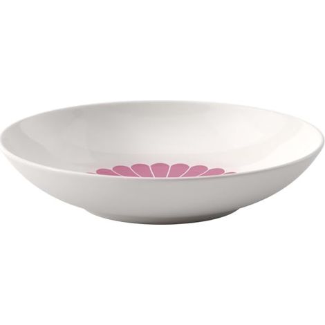Fleur cassis bol à pâtes rose, rés. lave-vaisselle/micro-ondes, bol pour pâtes, nouilles, bowls et salades, assiette creuse à pâtes, assiette à pâtes, assiette, Porcelaine (1/5)