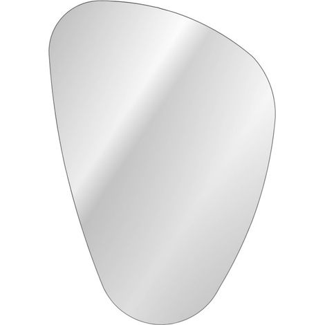 Miroir mural à Led en forme de galet - L 80 x l 57 cm - Lustro Impala - Livraison gratuite (1/4)