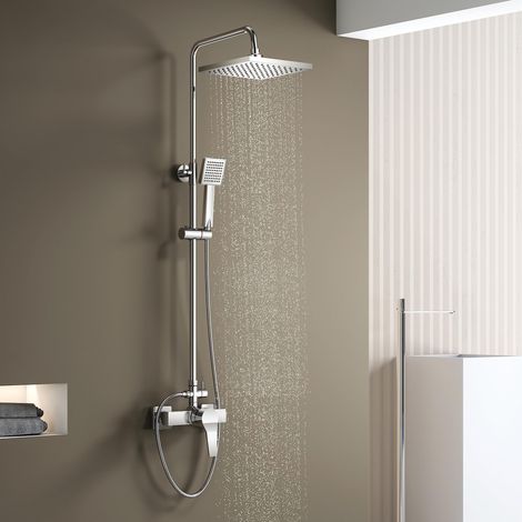 Mitigeur de douche complet, douche à effet pluie avec robinet (1/5)