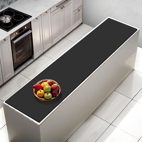 Grand tapis en silicone - 200 x 50 x 0,2 cm - Multi-usages - Résistant à la chaleur - 2 mm d'épaisseur - Tapis de comptoir de cuisine - Tapis en silicone imperméable antidérapant pour comptoir (1/5)