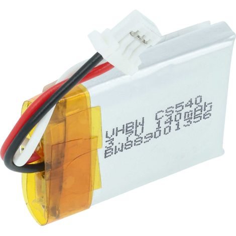 vhbw Batterie compatible avec Plantronics CS540A (à partir de 05/2021) casque audio, écouteurs sans fil (140mAh, 3,7V, Li-polymère)