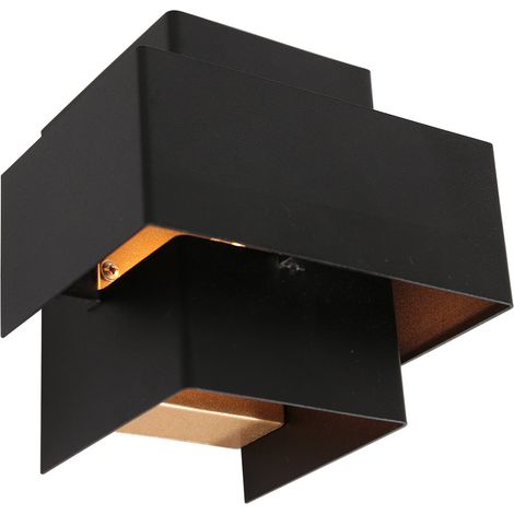 Steinhauer - lampada da parete - Muro - nero - metallo - lampada