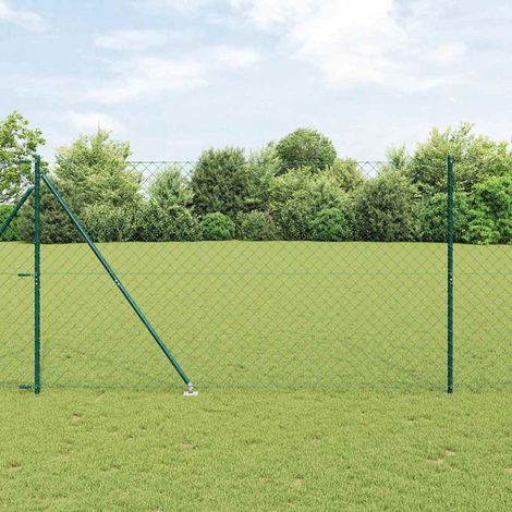 Zaunpfosten Grün 10 x 1,6 m (60 x 60 mm Maschenweite)