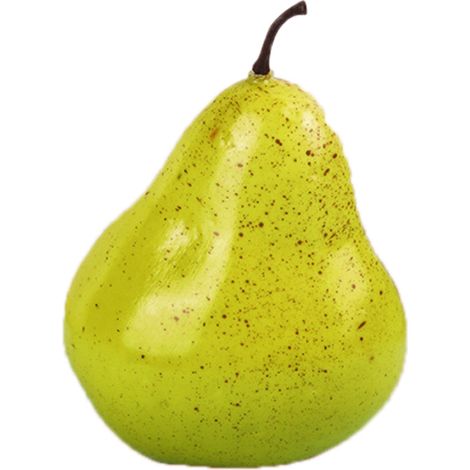 Modèle de fruit artificiel en mousse, fausse poire verte, accessoire pédagogique décoratif pour la maternelle