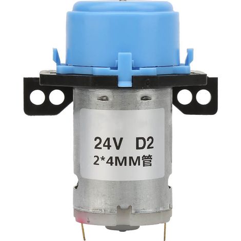 Pompe péristaltique liquide DC24V micro aquarium laboratoire analyse 2x4mm bleu (1/5)