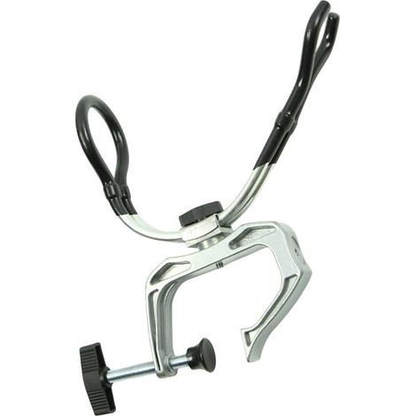 Soporte giratorio de aleación de aluminio de alta resistencia para cañas de pescar, con clip de goma antideslizante, para barcos, yates, barandillas y kayaks.