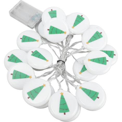 Meter lange LED-Weihnachtslichterkette aus Kunststoff, 20 LEDs, warmweißes Licht, für die Dekoration im Innen- und Außenbereich (Partys, Gärten usw.). (1/5)