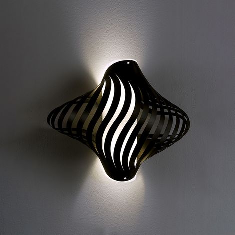 Applique Moderna Helios Polilux ® Nero 1 Luce E27