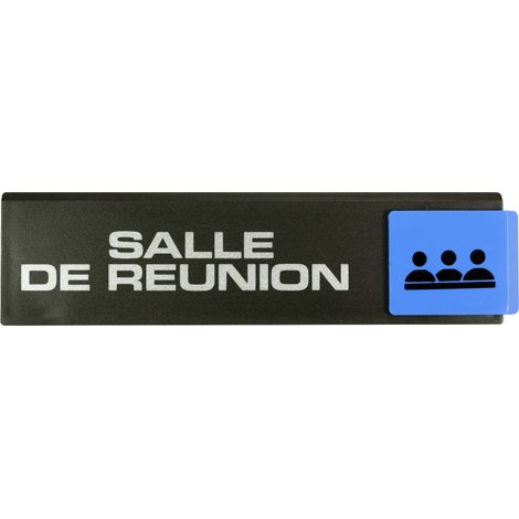 Plaque de porte Salle de réunion - Europe design 175x45mm - 4260648