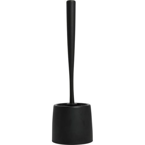 Escobillero con soporte PP RICK Negro Spirella