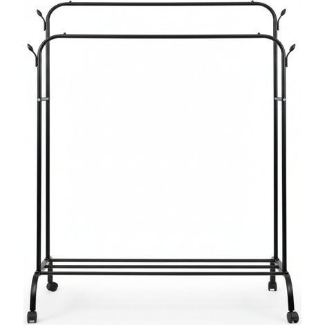 Portant à vêtements double sur roulettes 27084 (1/2)