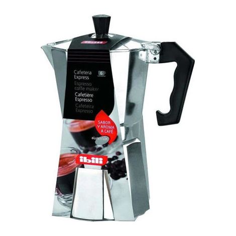 CAFETERA EXPRESS ALUMINIO BAHIA 900ML 9 TAZAS