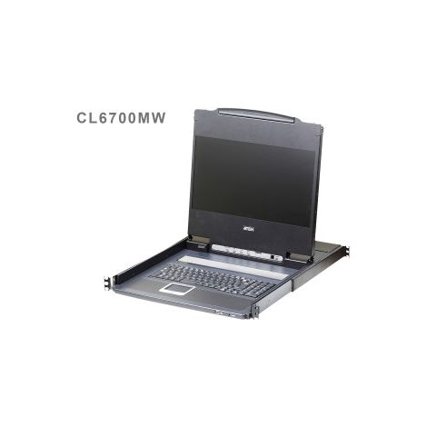 ATEN Consola LCD single rail (HDMI / DVI / VGA, USB)
